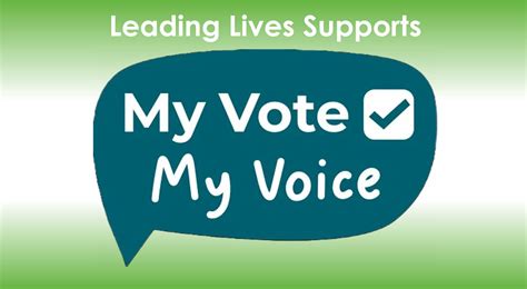 Leading Lives Supports The My Vote My Voice Campaign Leading Lives