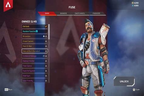 Best Fuse Skins Apex Legends High Ground Gaming