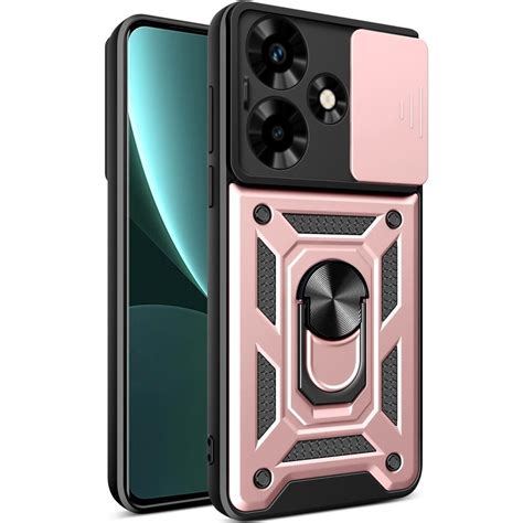 Etui pancerne do Infinix Hot 30 CamShield Slide różowe rose gold sklep XGSM pl