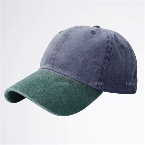 Dyed Washed Cotton New Plain Polo Style Baseball Ball Cap Hat Dad 2 Two