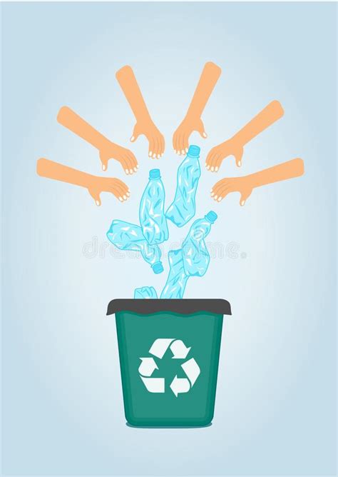 Stop Plastic Pollution Agitation Poster Ecological Concept Poster With