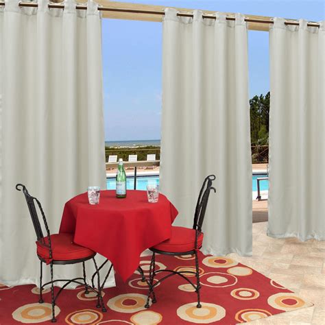 Cross Land Waterproof Outdoor Curtain For Patiogardenbalcony Anti