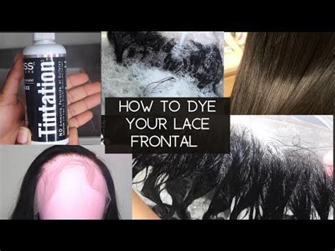 How To Dye Your Frontal Without Staining The Lace Youtube Dye