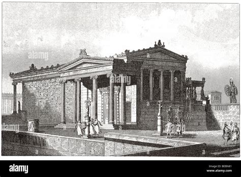 Temple Of Minerva Polias Erechtheus And The Hall Of The Nymph Pandrosos