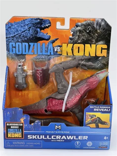 Godzilla Vs Kong Monsterverse Skullcrawler Con Heav Modellino Nuovo