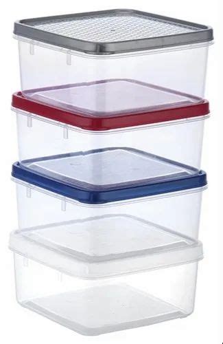 Plastic Square Container 220 Ml At Rs 11 Piece Plastic Square Box In