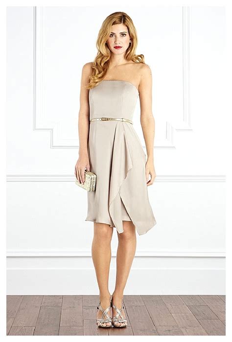 Felicia Bandeau Dress Neutral Coast Neutral Short Dresses