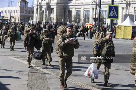 Ukrainian Female Soldiers Heading To The Frontline From Lviv Anadolu Images