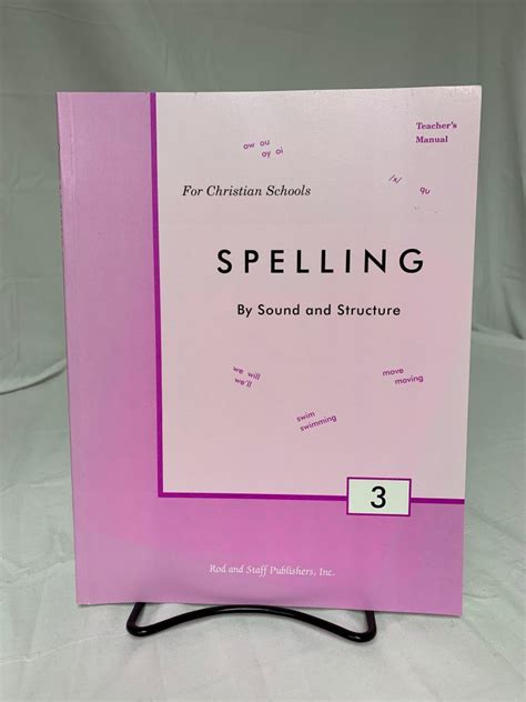 Spelling By Sound And Structure 3 Teachers Manual Scaihs South