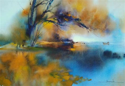 Paysage Aquarelle Peinture Par Christian Bessede Artmajeur