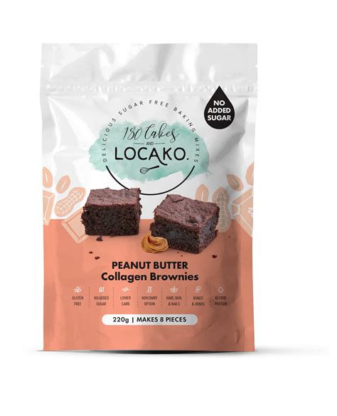 Peanut Butter Collagen Brownies 220 G Locako › Ketomania