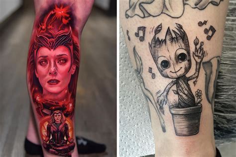 93 Marvel Tattoos To Bring Out Your Inner Superhero | Bored Panda