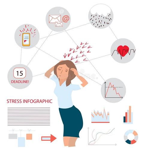 Stress Infographic Illustration Stock Vector - Illustration of ...