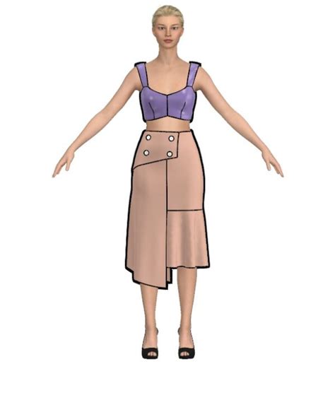 MOLDE SAIA IRREGULAR NO CLO3D Blog Simone Blog Costura E Modelagem