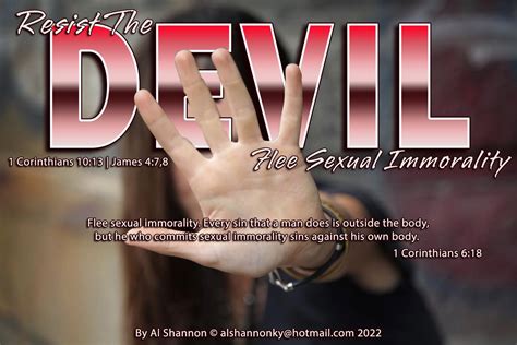 Resist The Devil Flee Sexual Immorality Biblical Proof