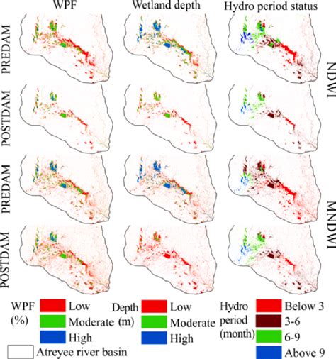 Water Presence Frequency Water Depth And Hydro Period Attributes In