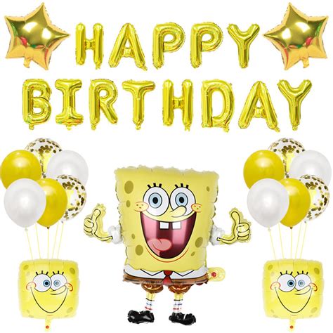 Buy Sponge Bob Birthday Decorations Cartoon Birthday Party Supplies