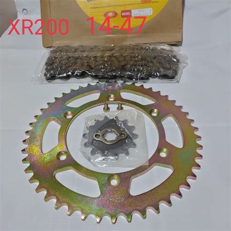 Honda Xlr Xr Chain And Sprocket Set Taiwan Made