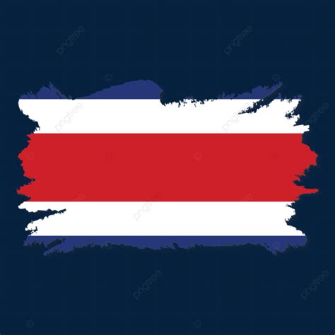 Costarica Flag National Symbol With Transparent Background Costarica