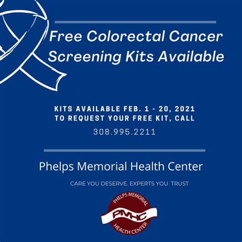 Free Colorectal Cancer Screening Kits Available Phelps Memorial