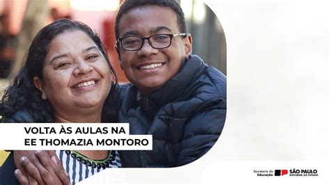 VOLTA ÀS AULAS NA EE THOMAZIA MONTORO Alunos são recebidos plano