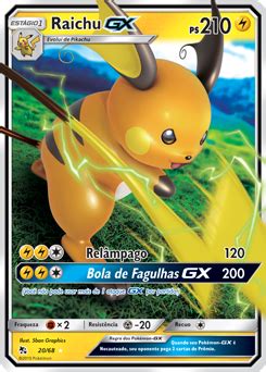 Raichu GX Destinos Ocultos Banco De Dados De Cards Do Estampas