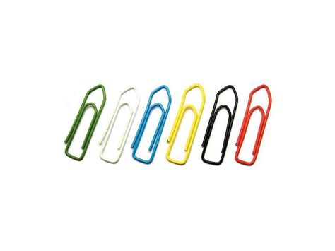 Lot de 100 Trombones couleur 26 mm Plastifié Pichon