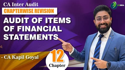 Audit Of Items Of Financial Statements 100 Conceptual Revision CA