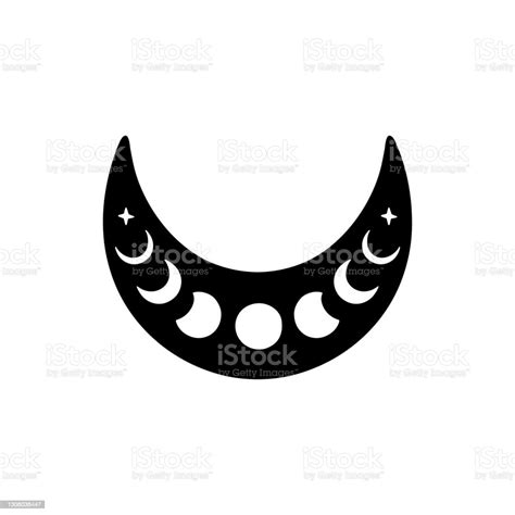 Boho Vector Illustration Moon Phases Stock Illustration Download Image Now Art Backgrounds