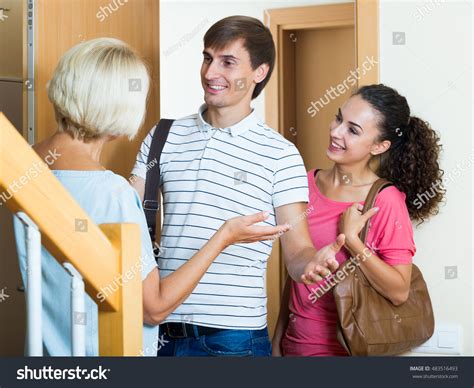 Happy Mature Mother Meets Son His Stock Photo 483516493 Shutterstock