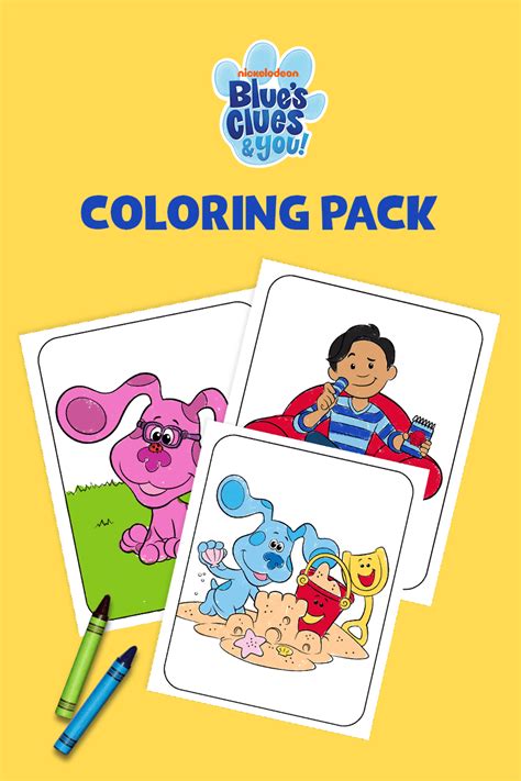 Free Blue’s Clues Printable Coloring Pages and Activities