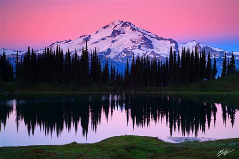 M304 Sunrise Glacier Peak And Image Lake Washington Randall J Hodges Photography