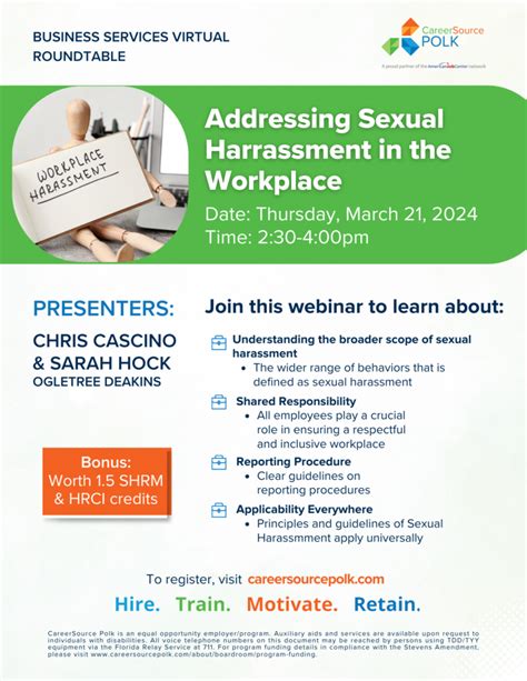 Virtual Roundtable Addressing Sexual Harassment In The Workplace