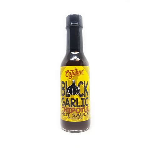 Cajohns Black Garlic Chipotle Hot Sauce Chilly Chiles