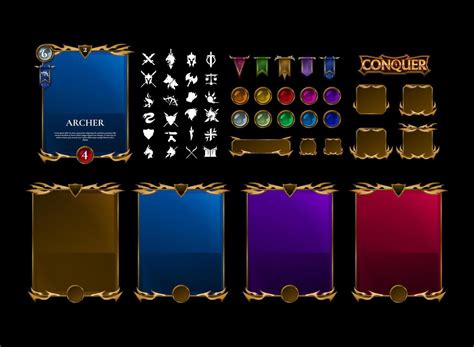 Game Card Design for Archer in Conquer 71317187 Vector Art at Vecteezy