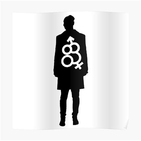 "Silhouette with genderqueer symbols on it" Poster for Sale by wetensite | Redbubble