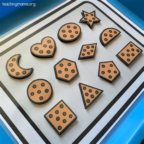 Cookie Shapes Matching Activity Shapes Preschool Shapes Activities