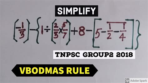 Bodmas Ruletnpsc Simplification Tricksvbodmas Rulesimplification