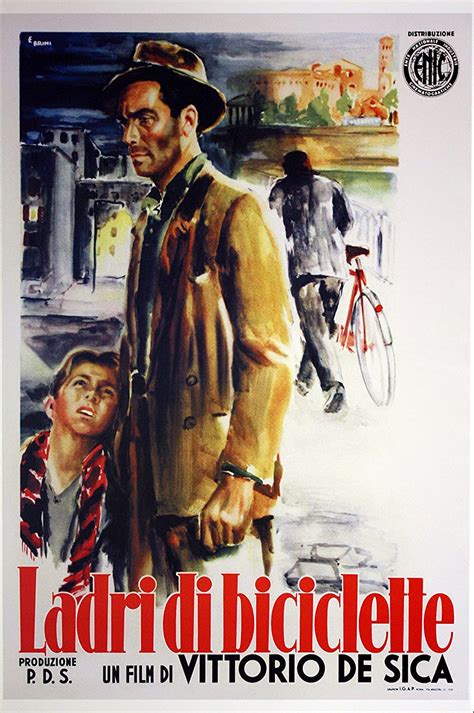 Movie Poster Ladri Di Biciclette Vittorio De SICA Size 70x100 CM