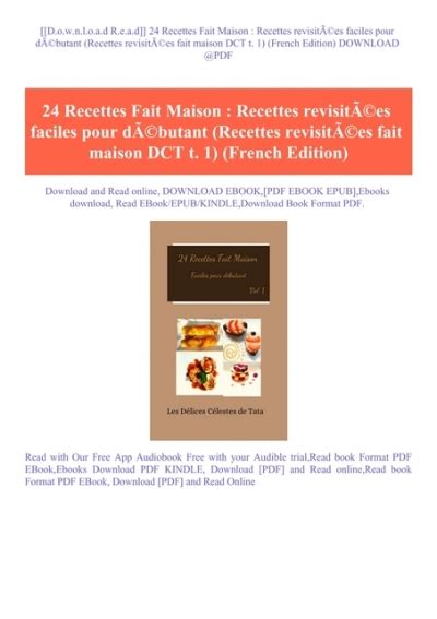 D O W N L O A D R E A D Recettes Fait Maison Recettes Revisit