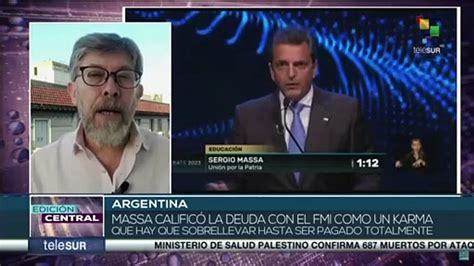 En Argentina el candidato presidencial Sergio Massa se refirió al