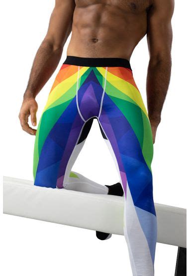 Pride Rainbow Workout Leggings Men Gay Leggings And Meggings