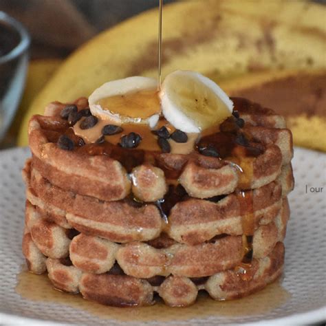 Paleo Banana Protein Waffles Grain Free Gluten Free Waffles