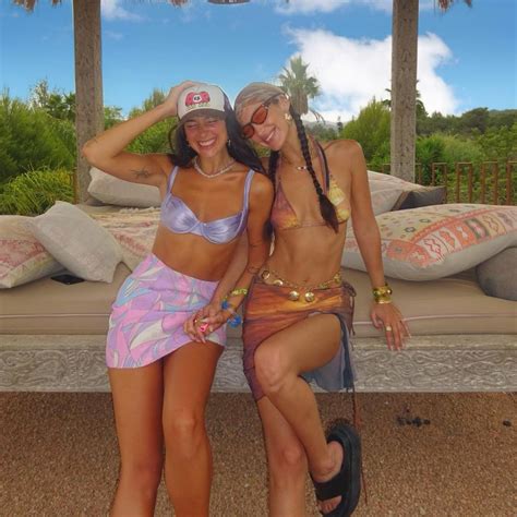 Dua Lipa And Bella Hadid Flaunt Their Toned Abs In Tiny Bikinis Bikini