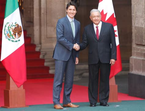 La Jornada Sostienen AMLO y Trudeau reunión en Palacio Nacional