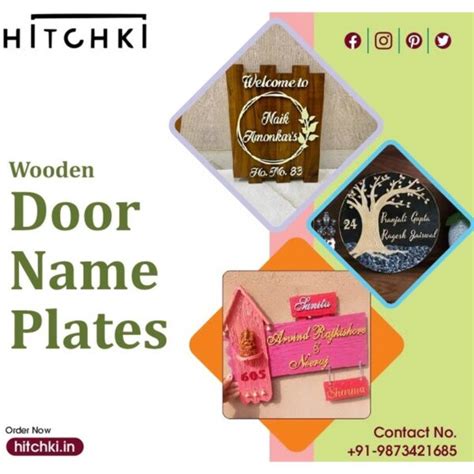 Wooden Door Nameplates For Children | HITCHKI