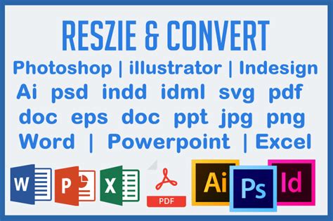 Resize Or Convert Pdf Ai Psd Eps Doc Ppt Indd Idml Svg