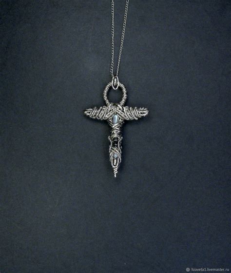 Купить Анкх египетский крест Ankh кулон турмалин, лабрадор, гематит ...