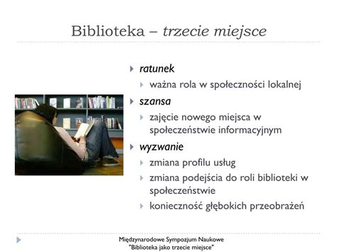 Ppt Biblioteka Jako Trzecie Miejsce Powerpoint Presentation Free