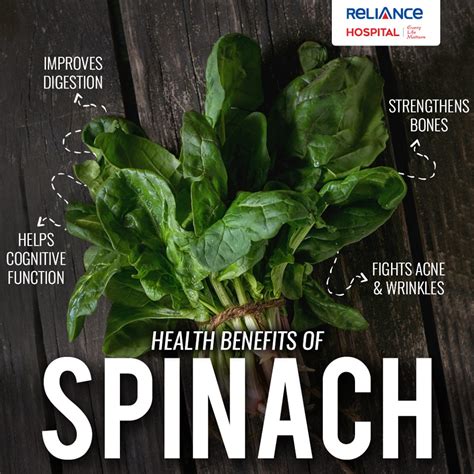 Health benefits of Spinach